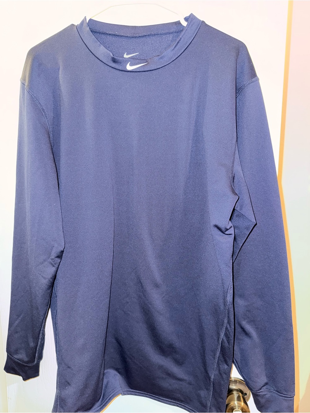 Nike Men’s Long-Sleeve Dri-FIT Crew in Navy